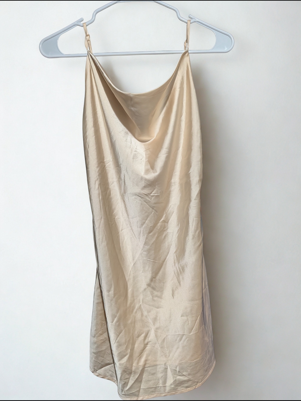 Altar'd State Ivory Satin Slip Dress